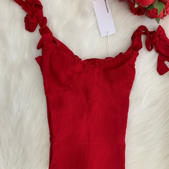 Reformation christine ruffle mini dress - Picture 10 of 11